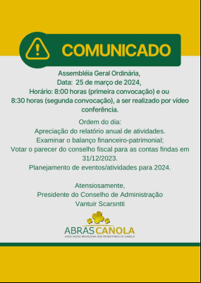 ASSEMBLÉIA GERAL ORDINÁRIA